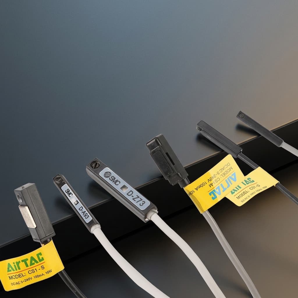 Magnetic cylinder sensor for industrial automation